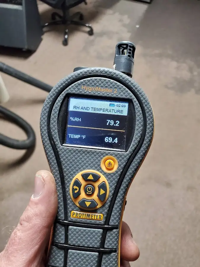 Moisture meter humidity assessment for Mold Remediation & Removal in Coto de Caza